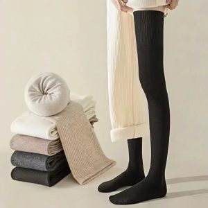 Stilingos šiltos iki šlaunų kojinės | VIVISOCK
