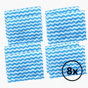 8 vienkartinės sausos šluostės